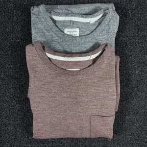 Rag & Bone Standard Issue Mens M 2-Pack Bundle Heather T Shirt Front Pocket